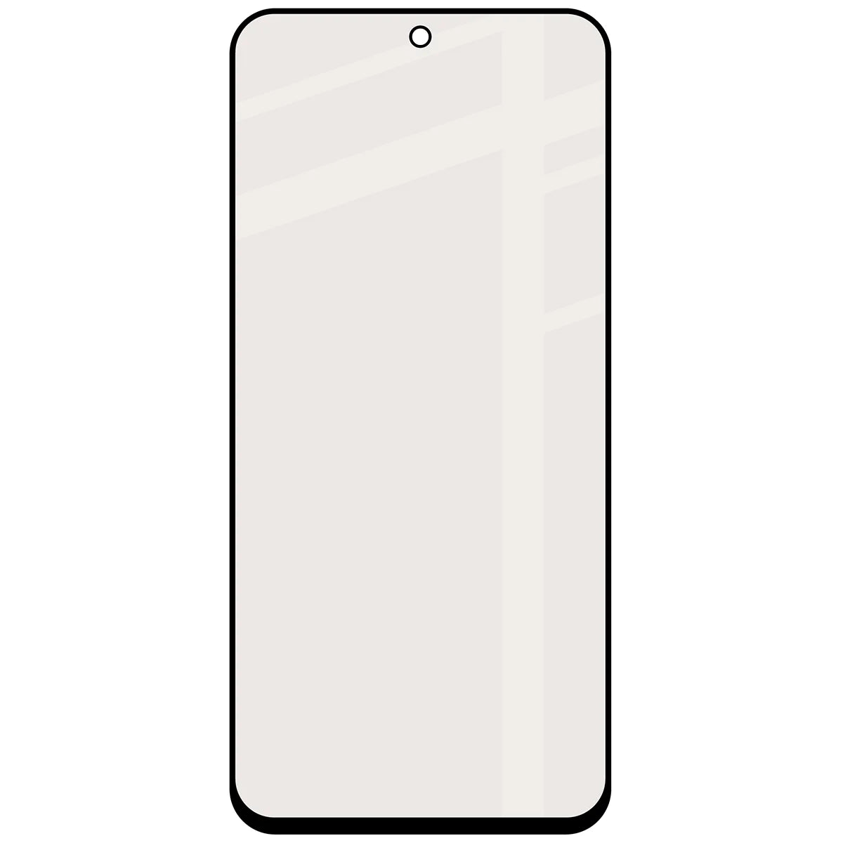 Mattes Hartglas für Xiaomi Redmi 15 4G / 5G, Bizon Glass Matte, Schwarzer Rahmen