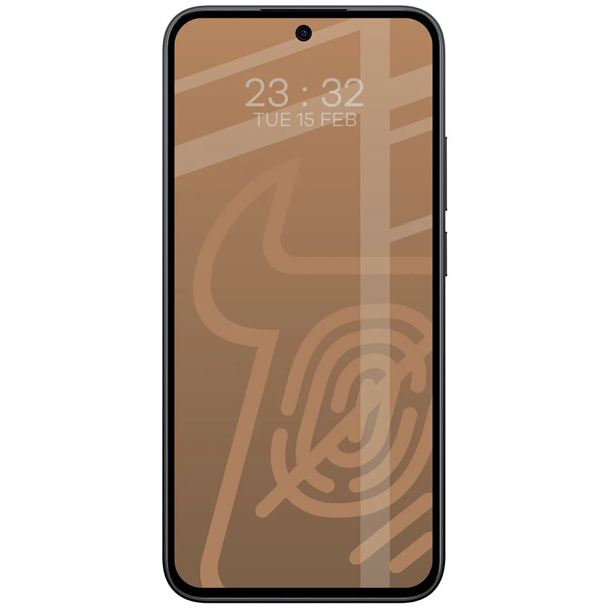 Mattes Hartglas für Xiaomi Redmi Note 15 Pro 5G, Bizon Glass Matte, Schwarzer Rahmen