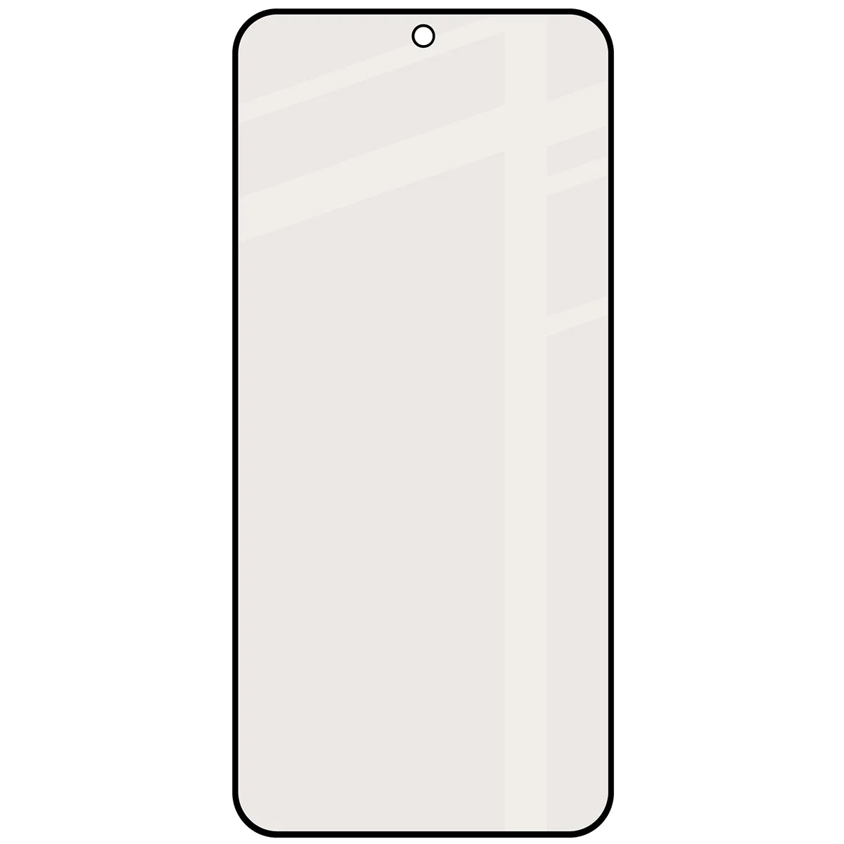 Mattes Hartglas für Xiaomi Redmi Note 15 Pro 5G, Bizon Glass Matte, Schwarzer Rahmen
