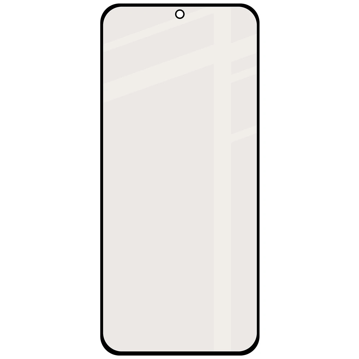 Mattes Hartglas für Xiaomi Redmi Note 17 4G/5G, Bizon Glass Matte, Schwarzer Rahmen (4/5)