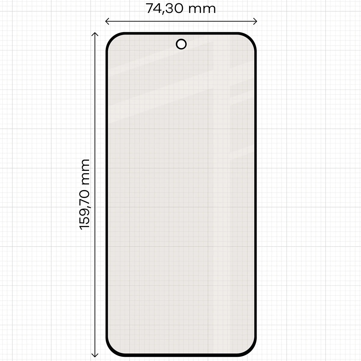 Mattes Hartglas für Xiaomi Redmi Note 17 Pro 5G / Pro Max 5G, Bizon Glass Matte, Schwarzer Rahmen (2/4)