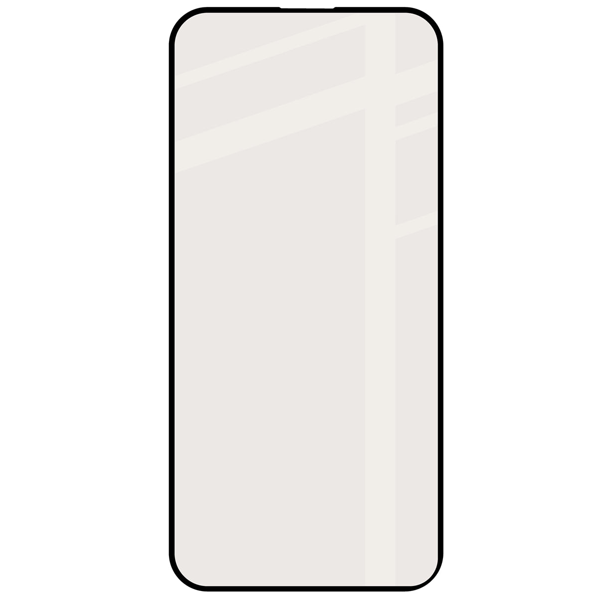 Mattes Hartglas für iPhone 15 Pro Max, Bizon Glass Matte, Schwarzer Rahmen