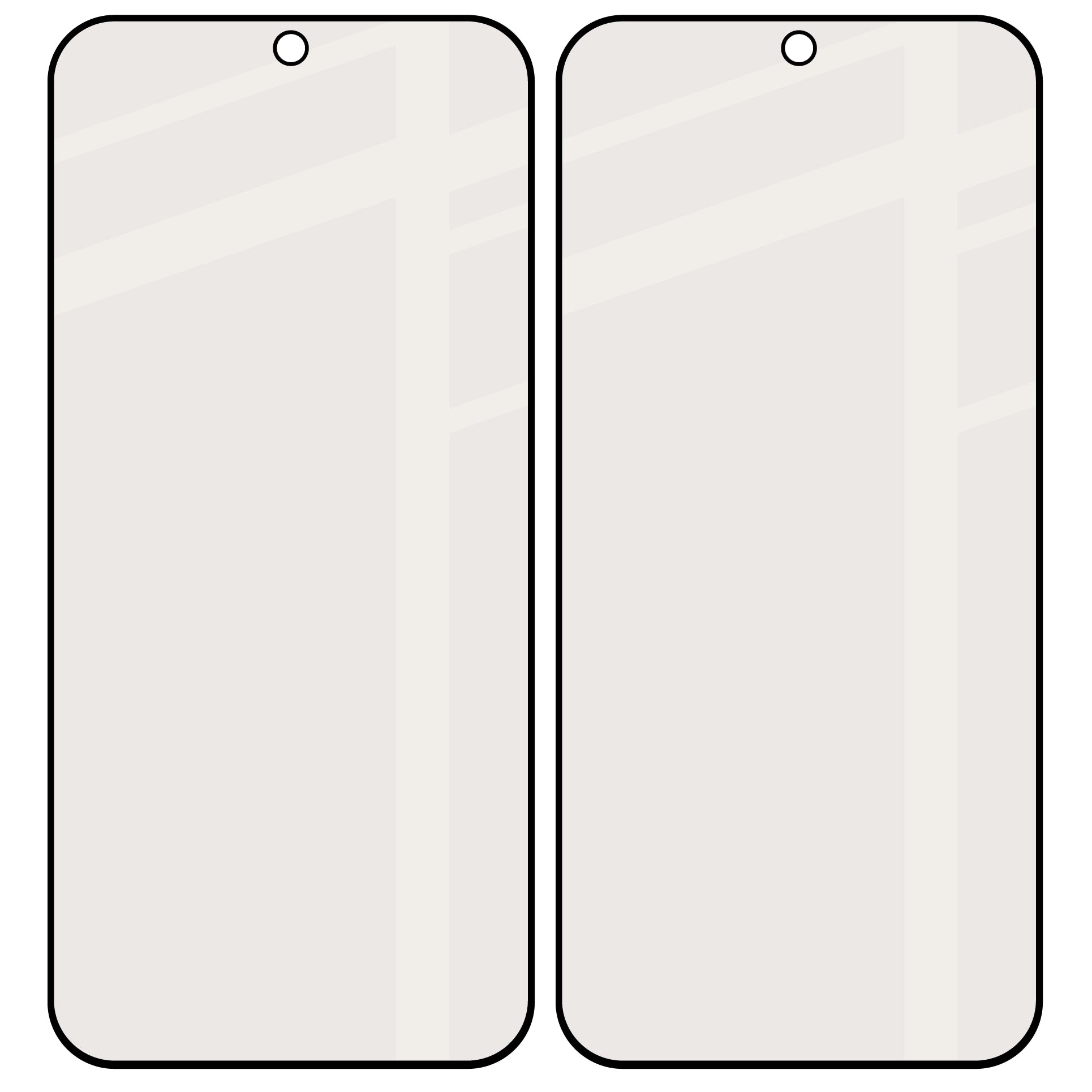 Mattes Hartglas für OnePlus Nord 6, Bizon Glass Matte Duo, Schwarzer Rahmen, 2 Stück (4/4)