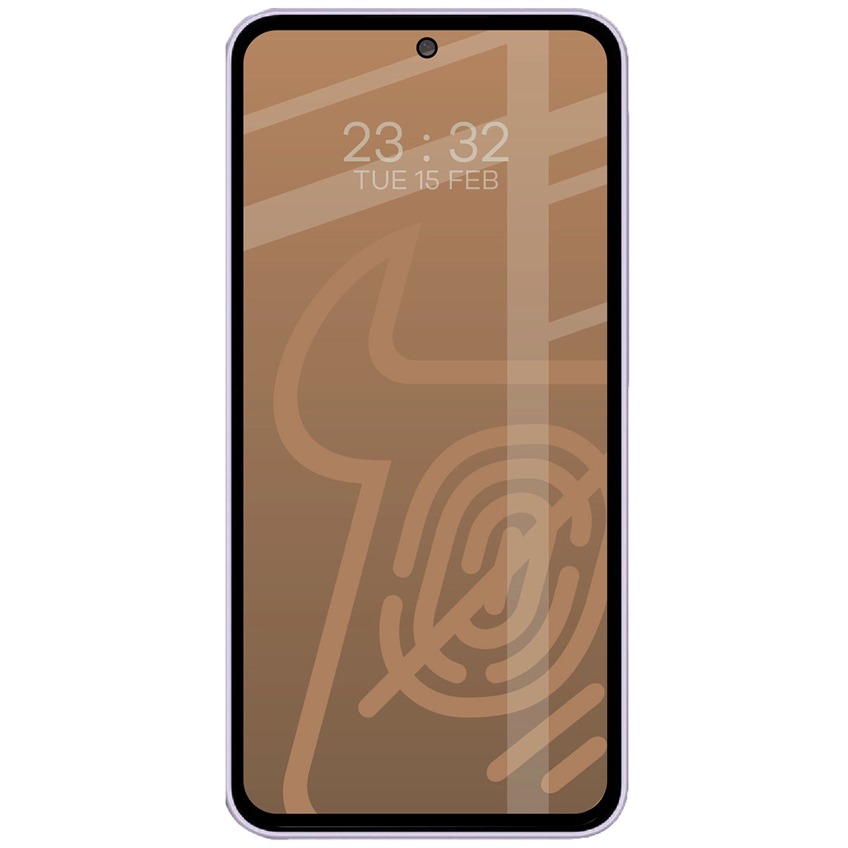 Mattes Hartglas für Galaxy A27 5G, Bizon Glass Matte Duo, Schwarzer Rahmen, 2 Stück