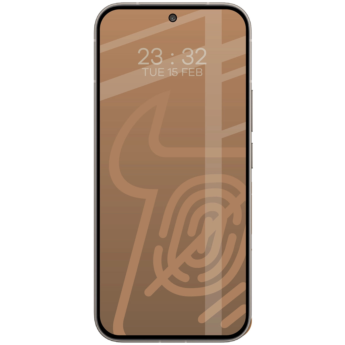 Mattes Hartglas für Vivo V70 5G, Bizon Glass Matte Duo, Schwarzer Rahmen, 2 Stück