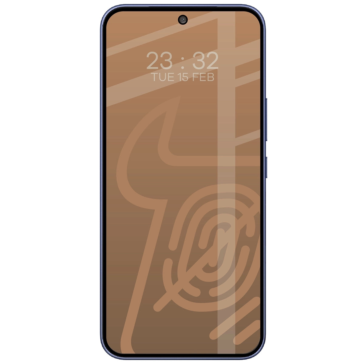 Mattes Hartglas für Vivo V70 FE 5G, Bizon Glass Matte Duo, Schwarzer Rahmen, 2 Stück