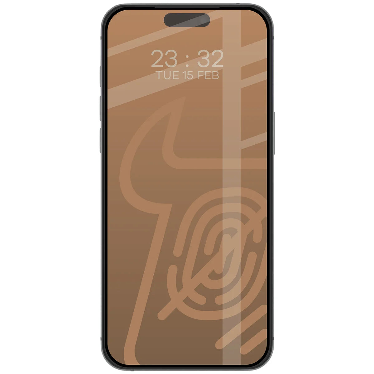 Mattes Hartglas für iPhone 17 Pro Max, Bizon Glass Matte Duo, Schwarzer Rahmen, 2 Stück