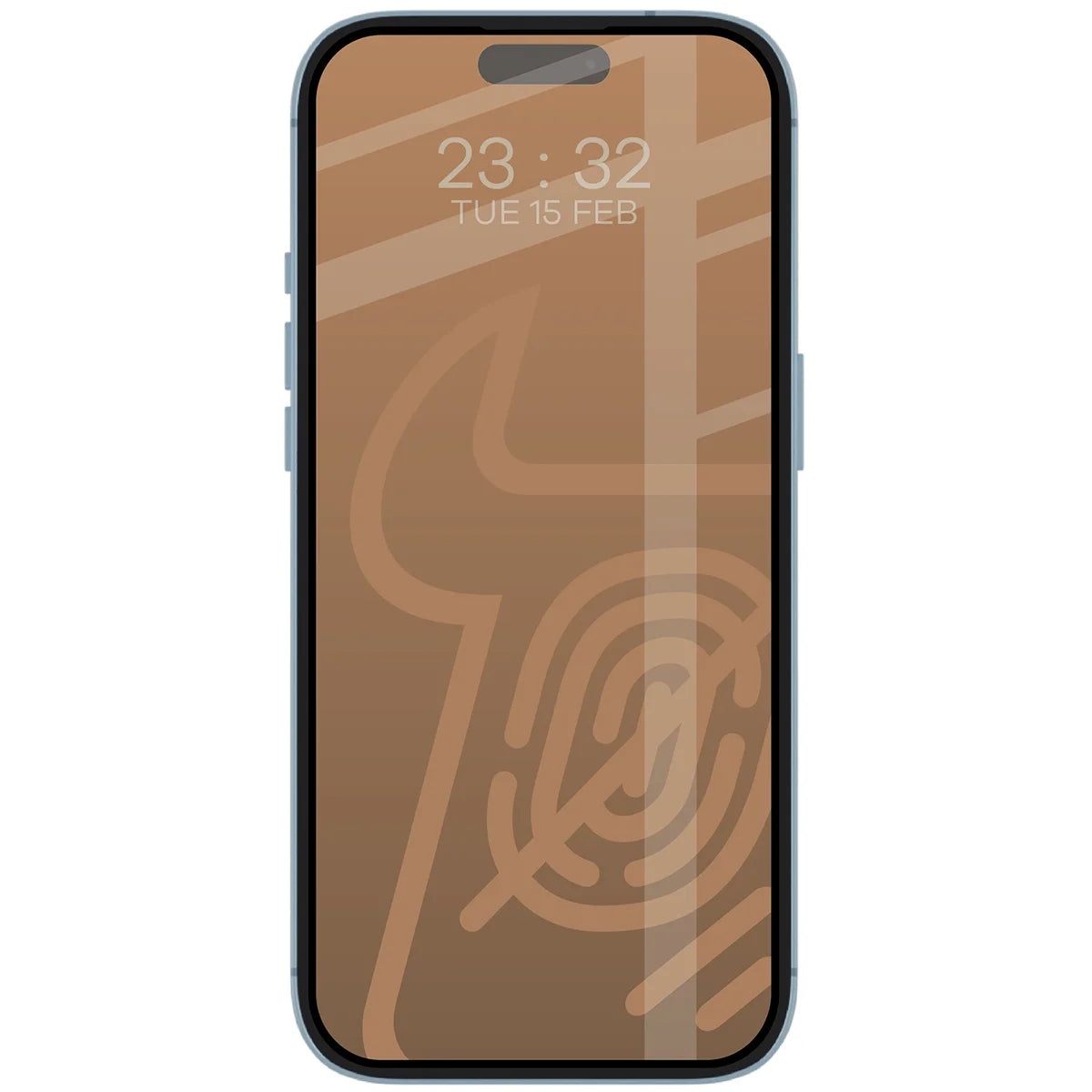 Mattes Hartglas für iPhone Air, Bizon Glass Matte Duo, Schwarzer Rahmen, 2 Stück