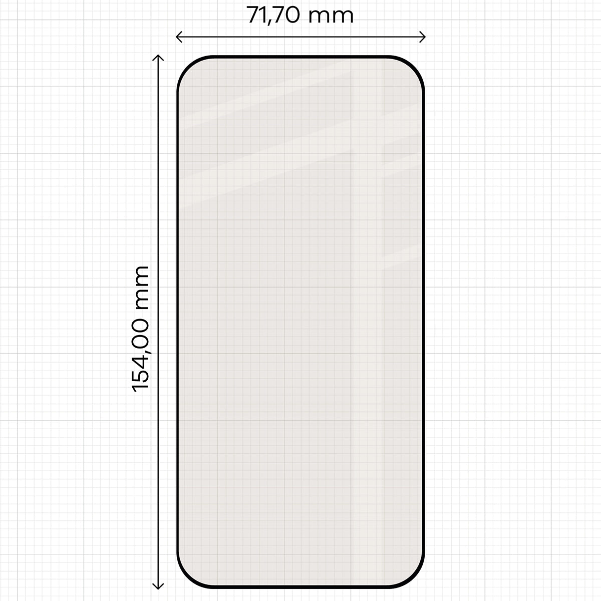Mattes Hartglas für HONOR 600 Lite 5G, Bizon Glass Matte Duo, Schwarzer Rahmen, 2 Stück (2/4)