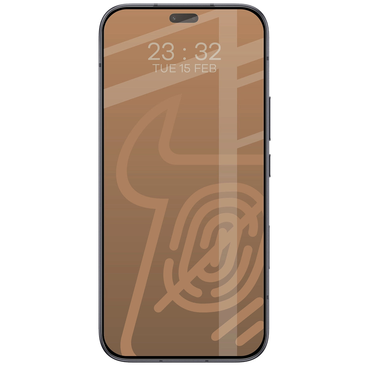 Mattes Hartglas für HONOR 600 Lite 5G, Bizon Glass Matte Duo, Schwarzer Rahmen, 2 Stück (3/4)
