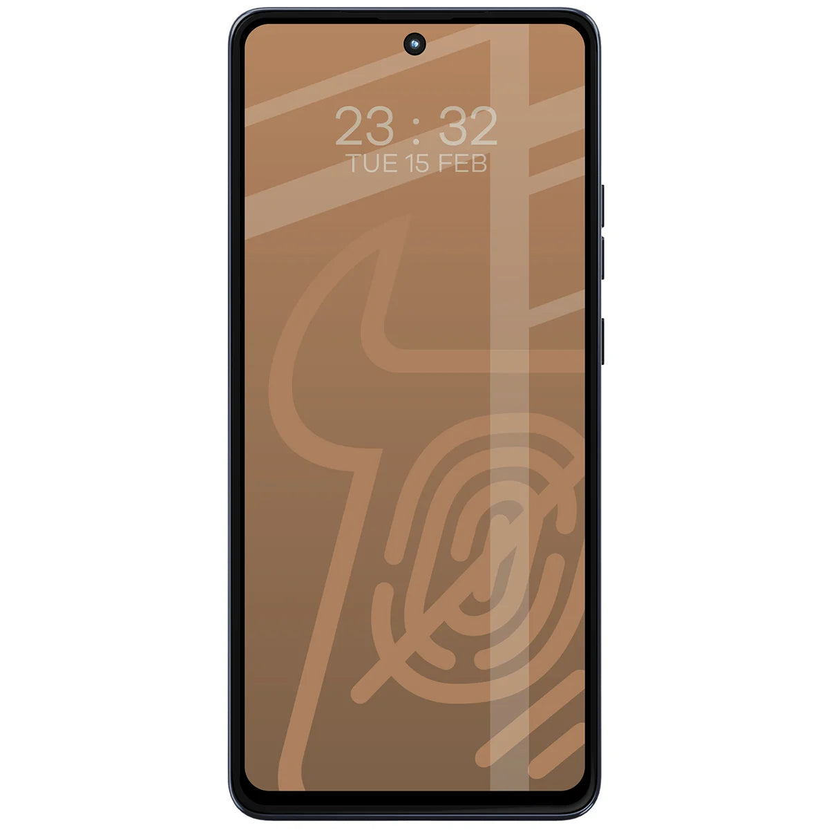 Mattes Hartglas für Motorola Moto G86 5G / G86 Power 5G, Bizon Glass Matte Duo, Schwarzer Rahmen, 2 Stück
