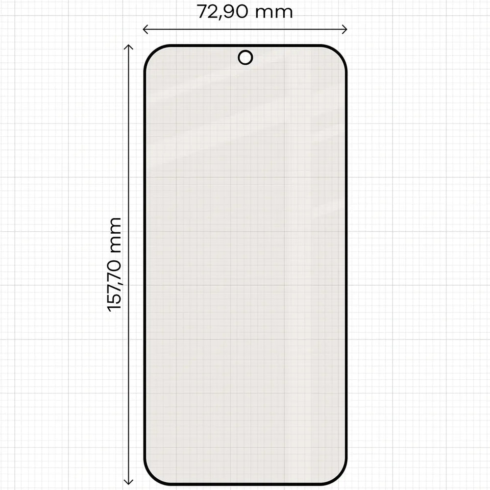 Mattes Hartglas für OPPO Find X10 Pro Max, Bizon Glass Matte Duo, Schwarzer Rahmen, 2 Stück (2/4)