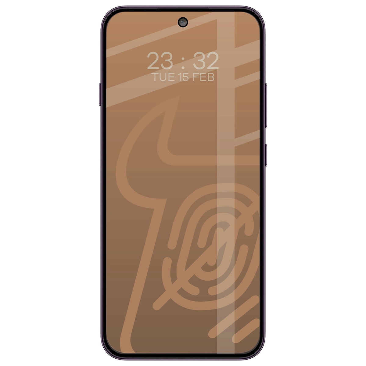 Mattes Hartglas für OPPO Reno16 F, OPPO Reno16 FS, Bizon Glass Matte Duo, Schwarzer Rahmen, 2 Stück (3/4)