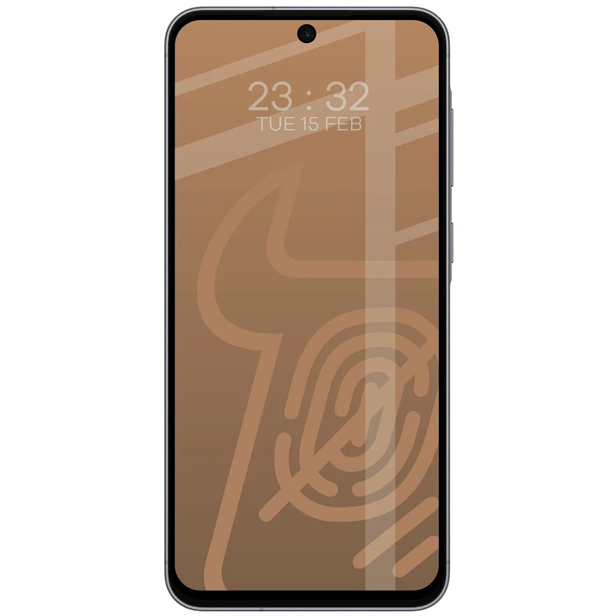 Mattes Hartglas für Galaxy A56 5G, Bizon Glass Matte Duo, Schwarzer Rahmen, 2 Stück