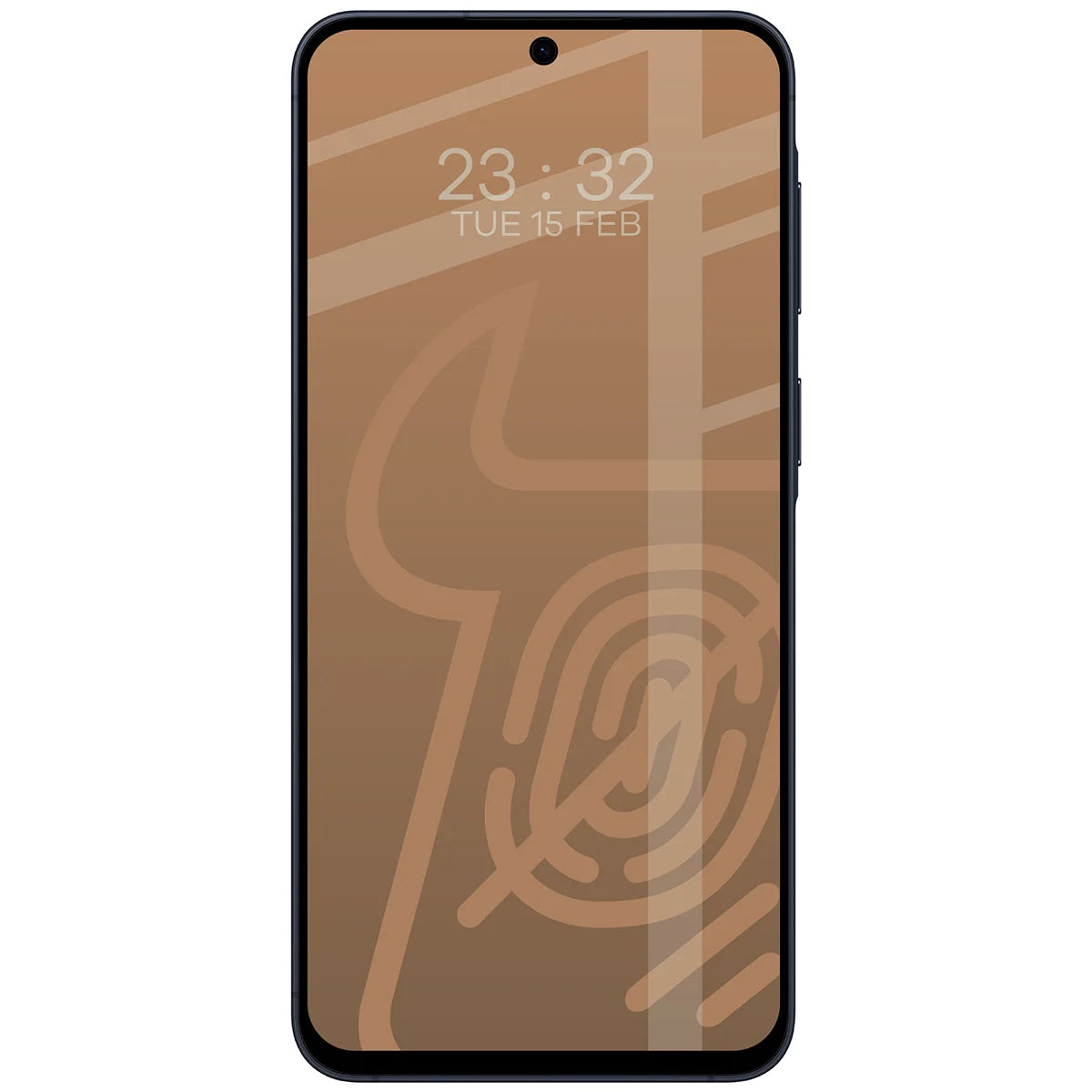 Mattes Hartglas für Galaxy A57 5G, Bizon Glass Matte Duo, Schwarzer Rahmen, 2 Stück
