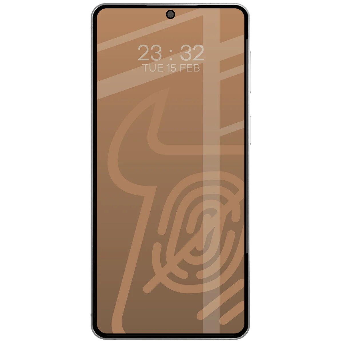 Mattes Hartglas für Galaxy S26 Ultra, Bizon Glass Matte Duo, Schwarzer Rahmen, 2 Stück