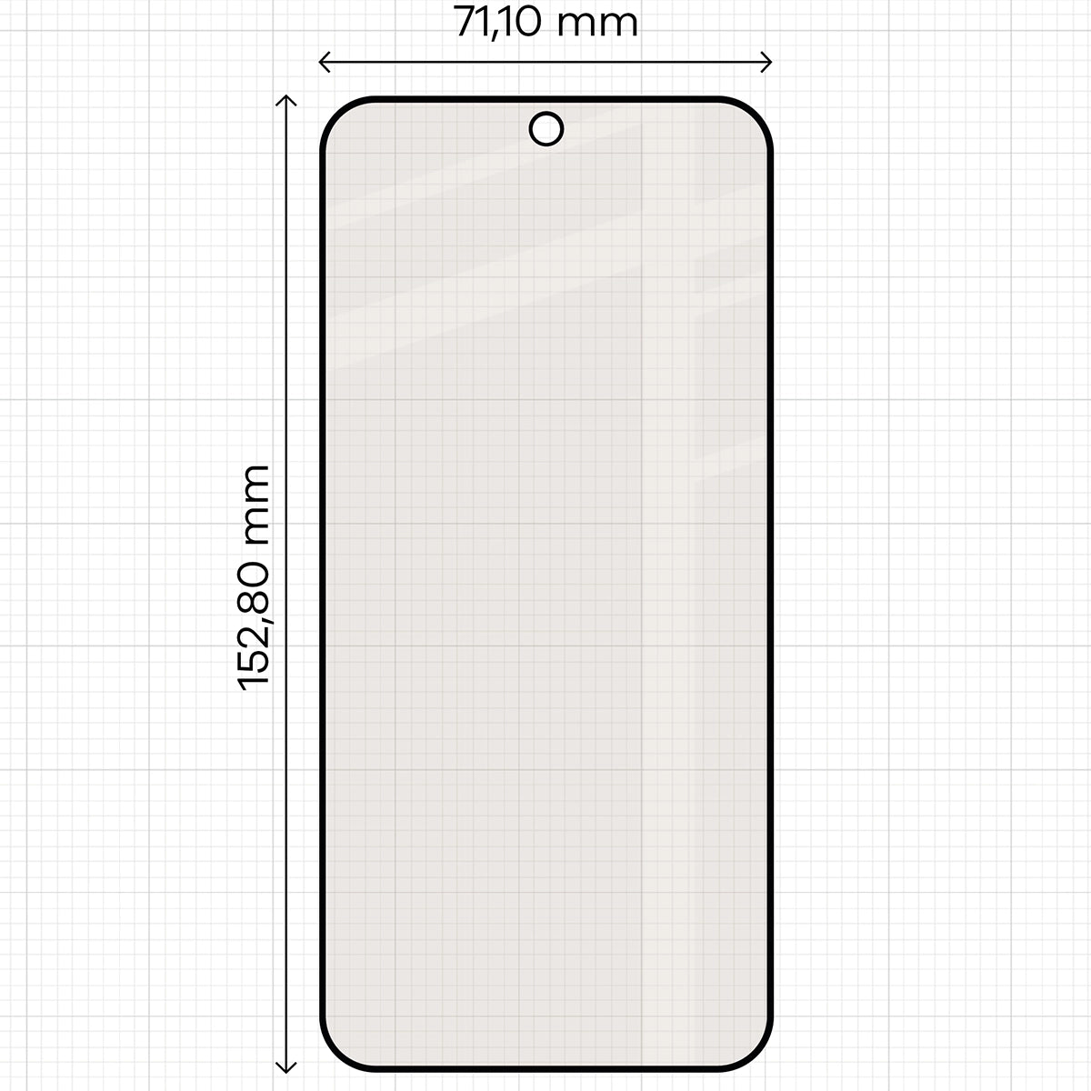 Mattes Hartglas für Xiaomi 17T, Bizon Glass Matte Duo, Schwarzer Rahmen, 2 Stück (2/4)