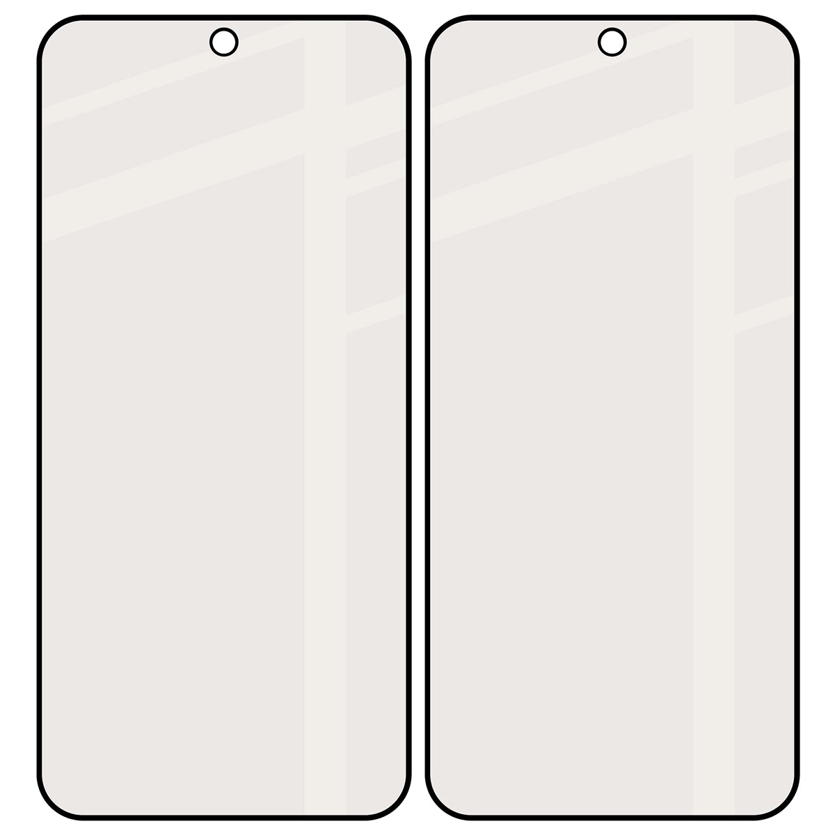 Mattes Hartglas für Xiaomi 17T, Bizon Glass Matte Duo, Schwarzer Rahmen, 2 Stück (4/4)