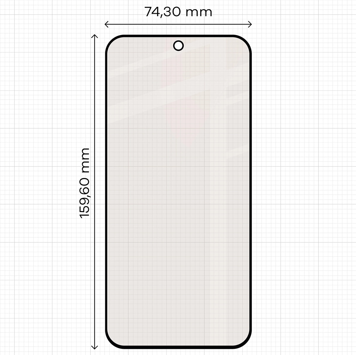 Mattes Hartglas für Xiaomi 17T Pro, Bizon Glass Matte Duo, Schwarzer Rahmen, 2 Stück (2/4)
