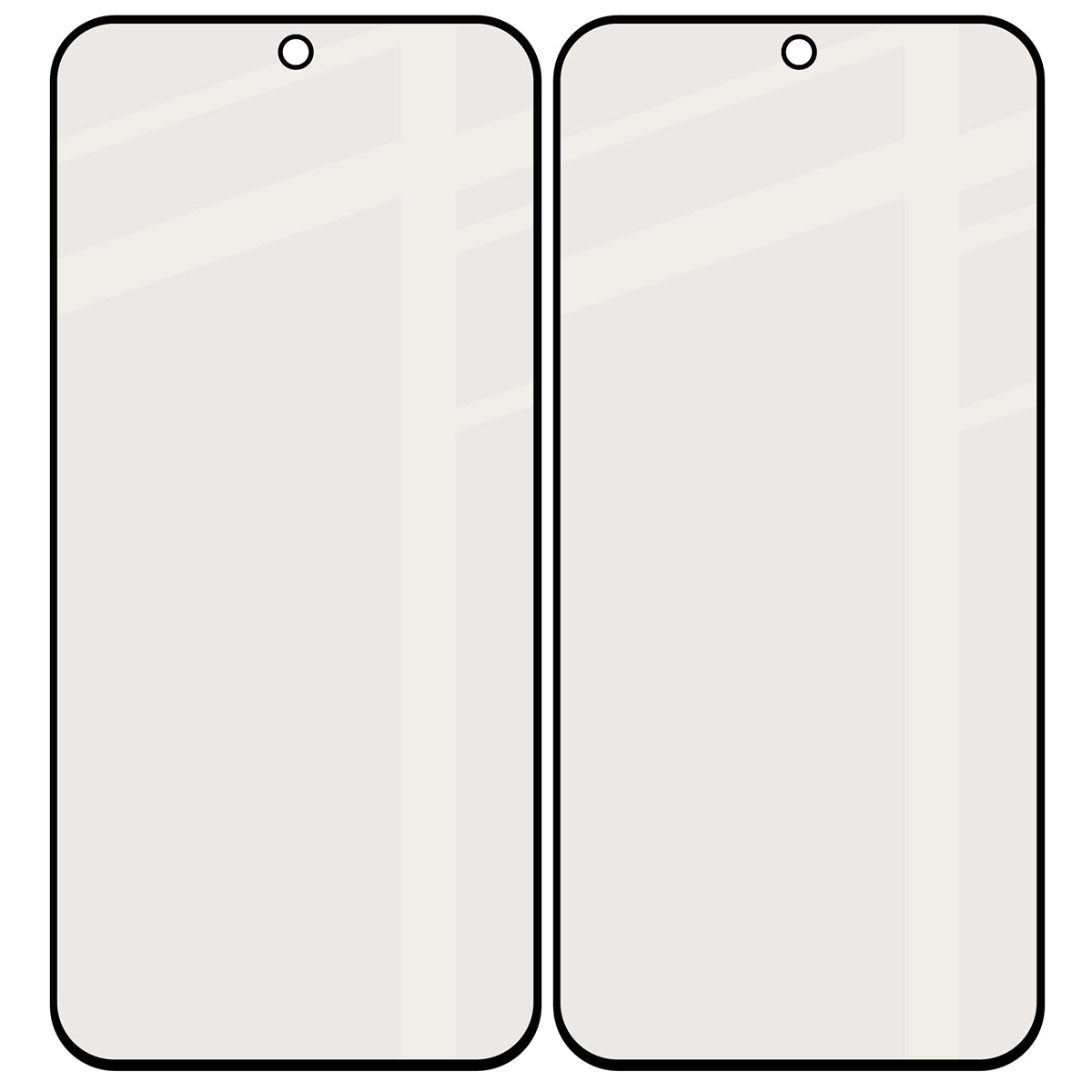 Mattes Hartglas für Xiaomi 17T Pro, Bizon Glass Matte Duo, Schwarzer Rahmen, 2 Stück (4/4)