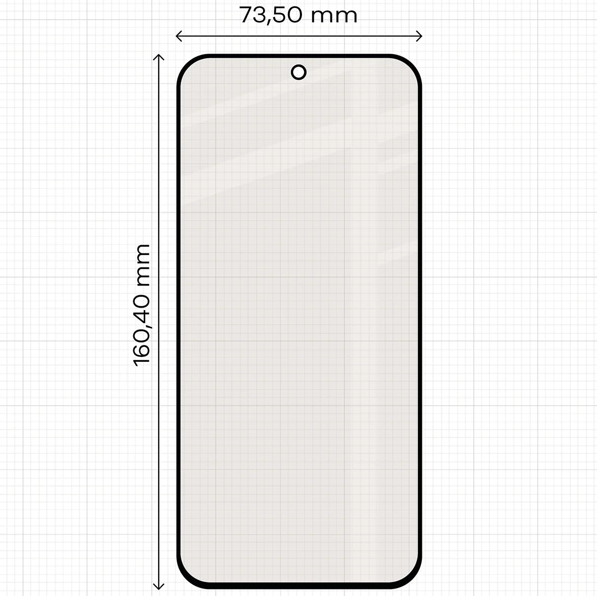Mattes Hartglas für Xiaomi POCO F9 Ultra, Bizon Glass Matte Duo, Schwarzer Rahmen, 2 Stück (2/4)