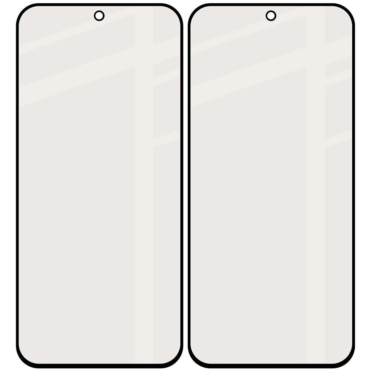 Mattes Hartglas für Xiaomi POCO F9 Ultra, Bizon Glass Matte Duo, Schwarzer Rahmen, 2 Stück (4/4)