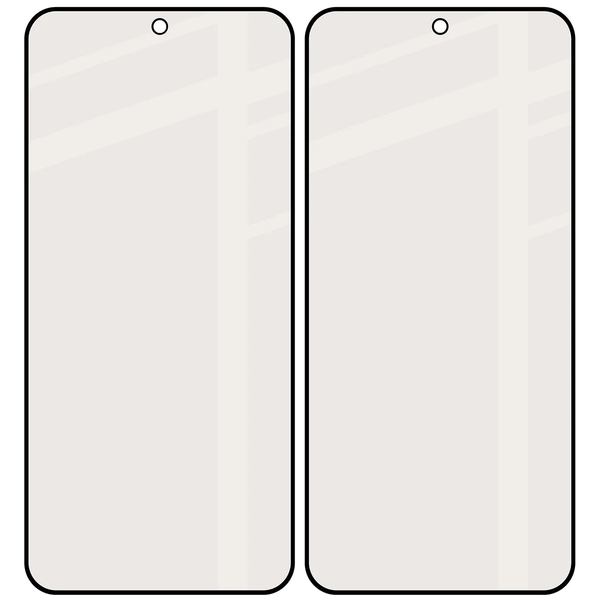 Mattes Hartglas für Xiaomi Redmi Note 15 Pro 5G, Bizon Glass Matte Duo, Schwarzer Rahmen, 2 Stück