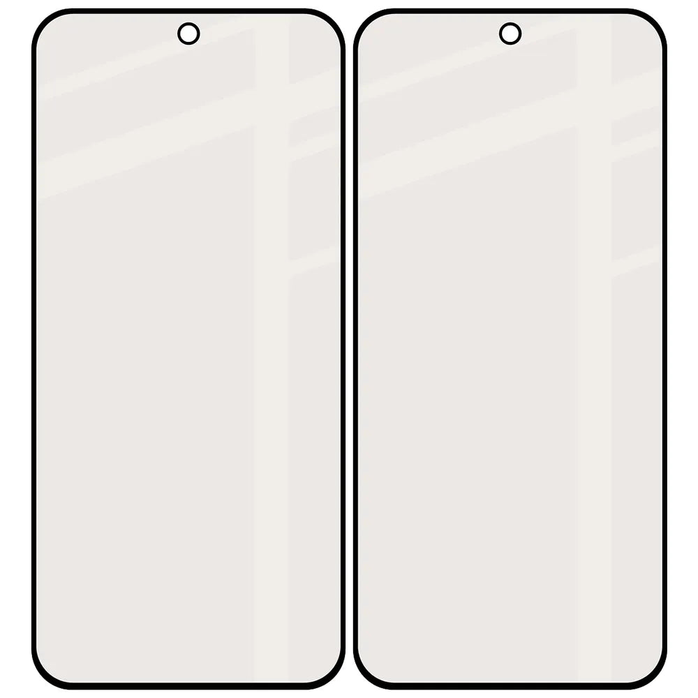 Mattes Hartglas für Xiaomi Redmi Note 17 Pro 5G / Pro Max 5G, Bizon Glass Matte Duo, Schwarzer Rahmen, 2 Stück (4/4)