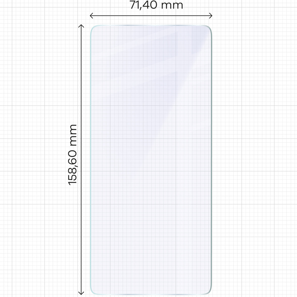 Flexibles Hybridglas für Asus ROG Phone 9 / 9 Pro, Bizon Glass Mule
