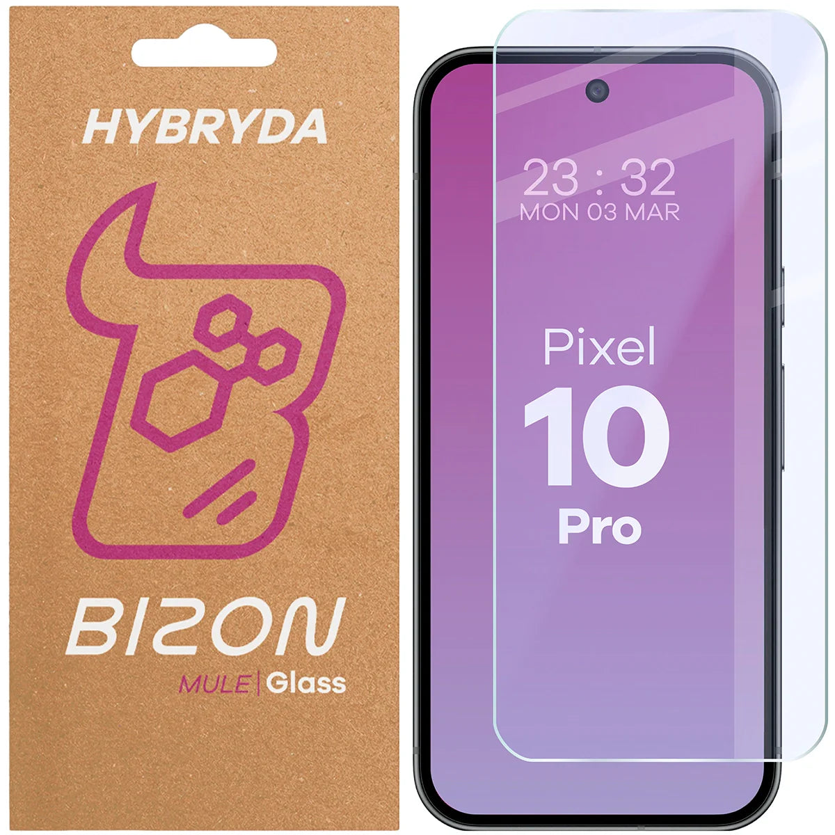 Flexibles Hybridglas für Google Pixel 10 Pro, Bizon Glass Mule
