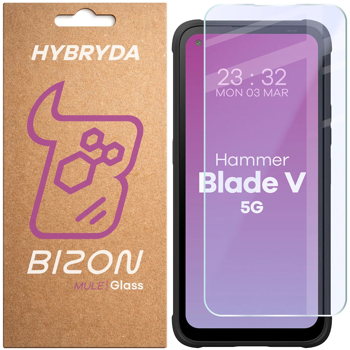 Flexibles Hybridglas für HAMMER Blade V 5G, Bizon Hybrid Mule