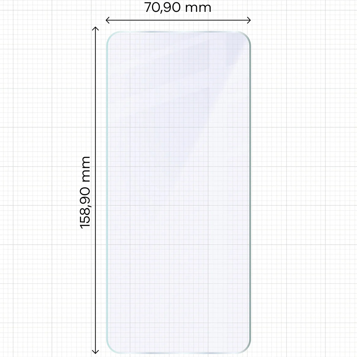 Flexibles Hybridglas für HAMMER Blade Va 5G, Bizon Hybrid Mule