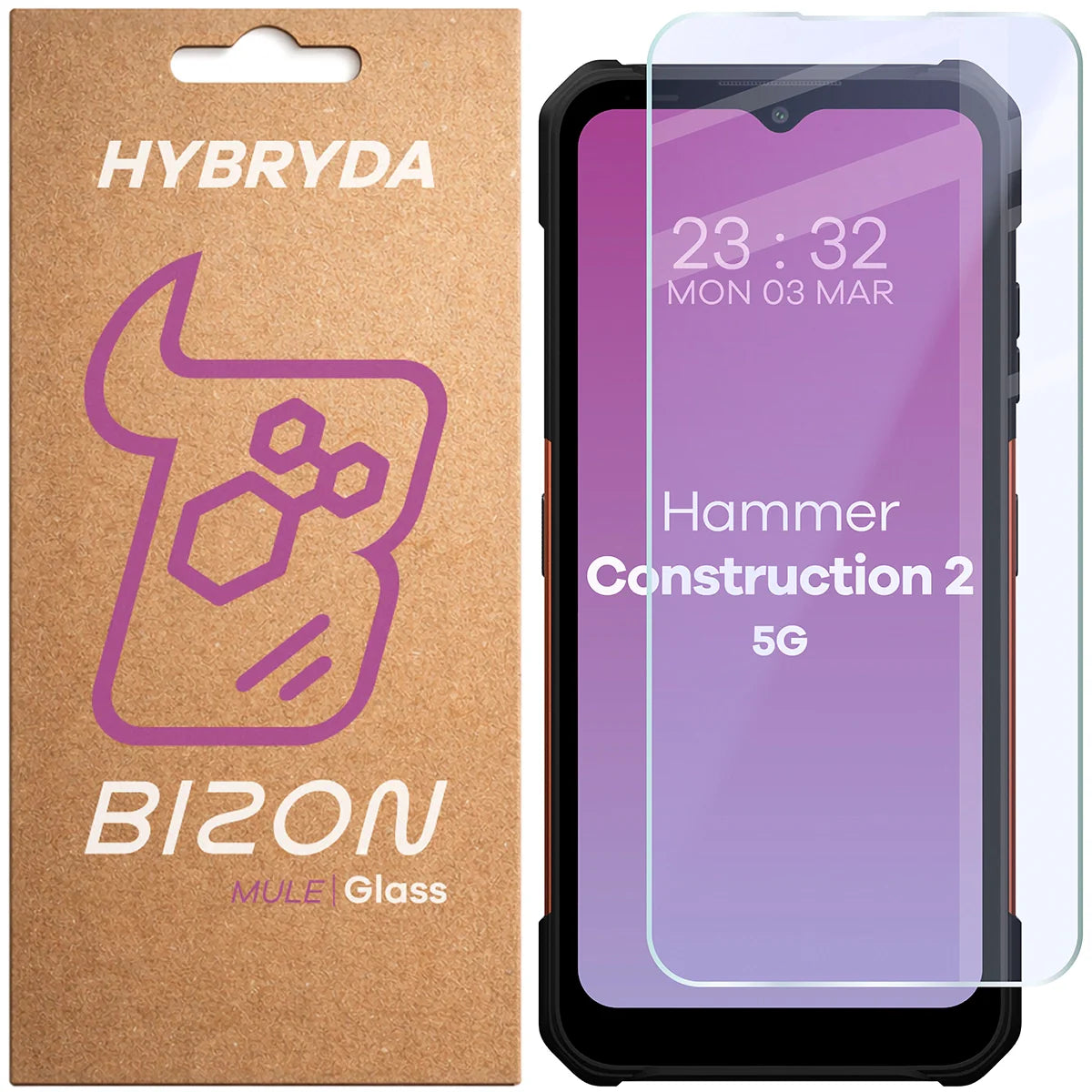 Flexibles Hybridglas für HAMMER Construction 2 5G / Military Edition / Thermal 5G / Thermal 5G Military Edition, Bizon Hybrid Mule