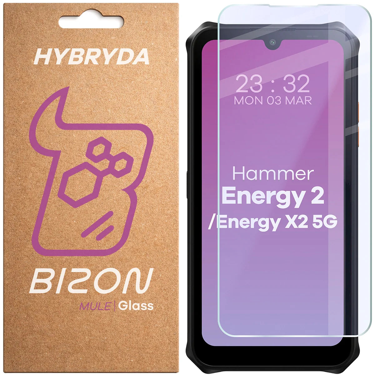 Flexibles Hybridglas für HAMMER Energy X2 5G / Energy 2, Bizon Hybrid Mule