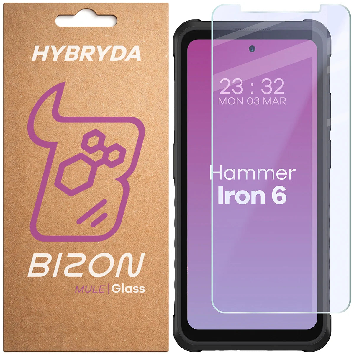 Flexibles Hybridglas für HAMMER Iron 6 5G / Iron 6, Bizon Hybrid Mule
