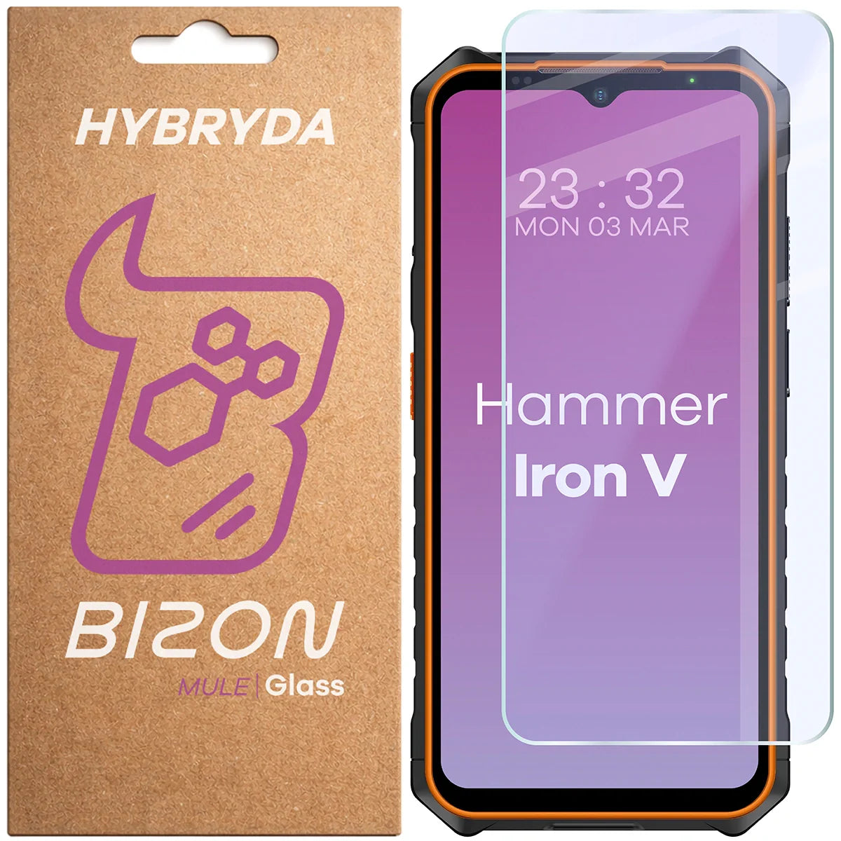 Flexibles Hybridglas für HAMMER Iron V, Bizon Hybrid Mule
