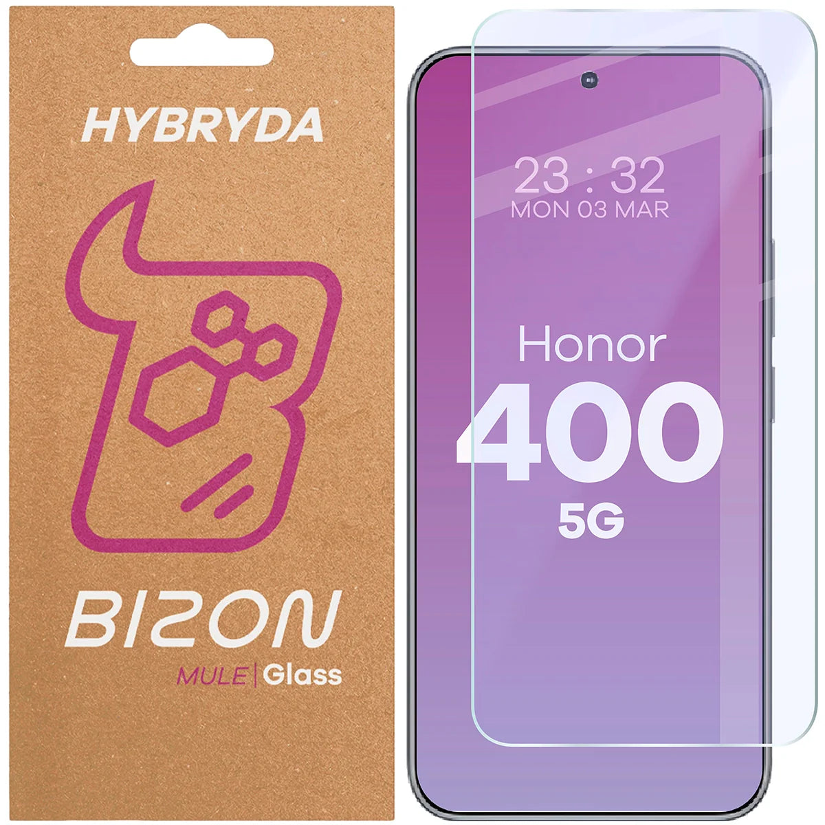 Flexibles Hybridglas für Honor 400, Bizon Glass Mule