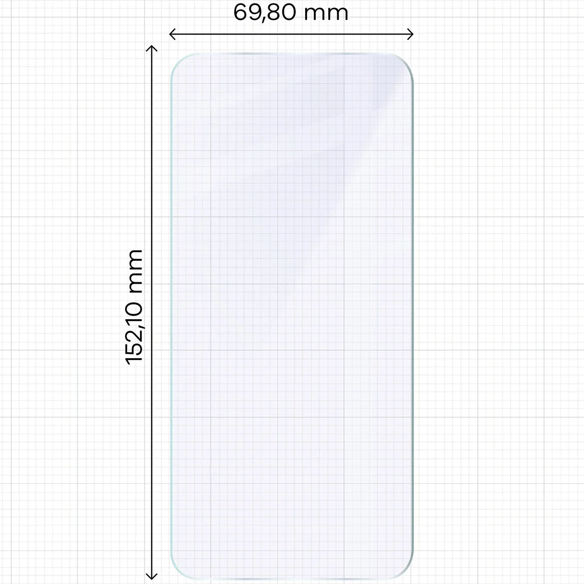 Flexibles Hybridglas für Honor 400, Bizon Glass Mule