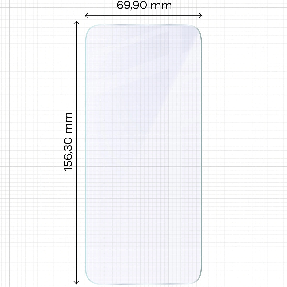 Flexibles Hybridglas für Honor 400 Lite, Bizon Glass Mule