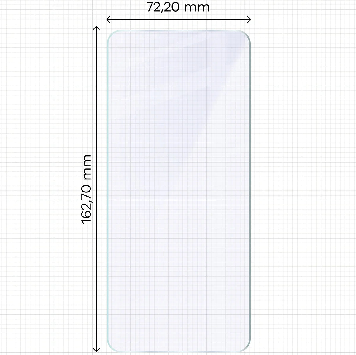 Flexibles Hybridglas für Honor X5c Plus, Bizon Glass Mule