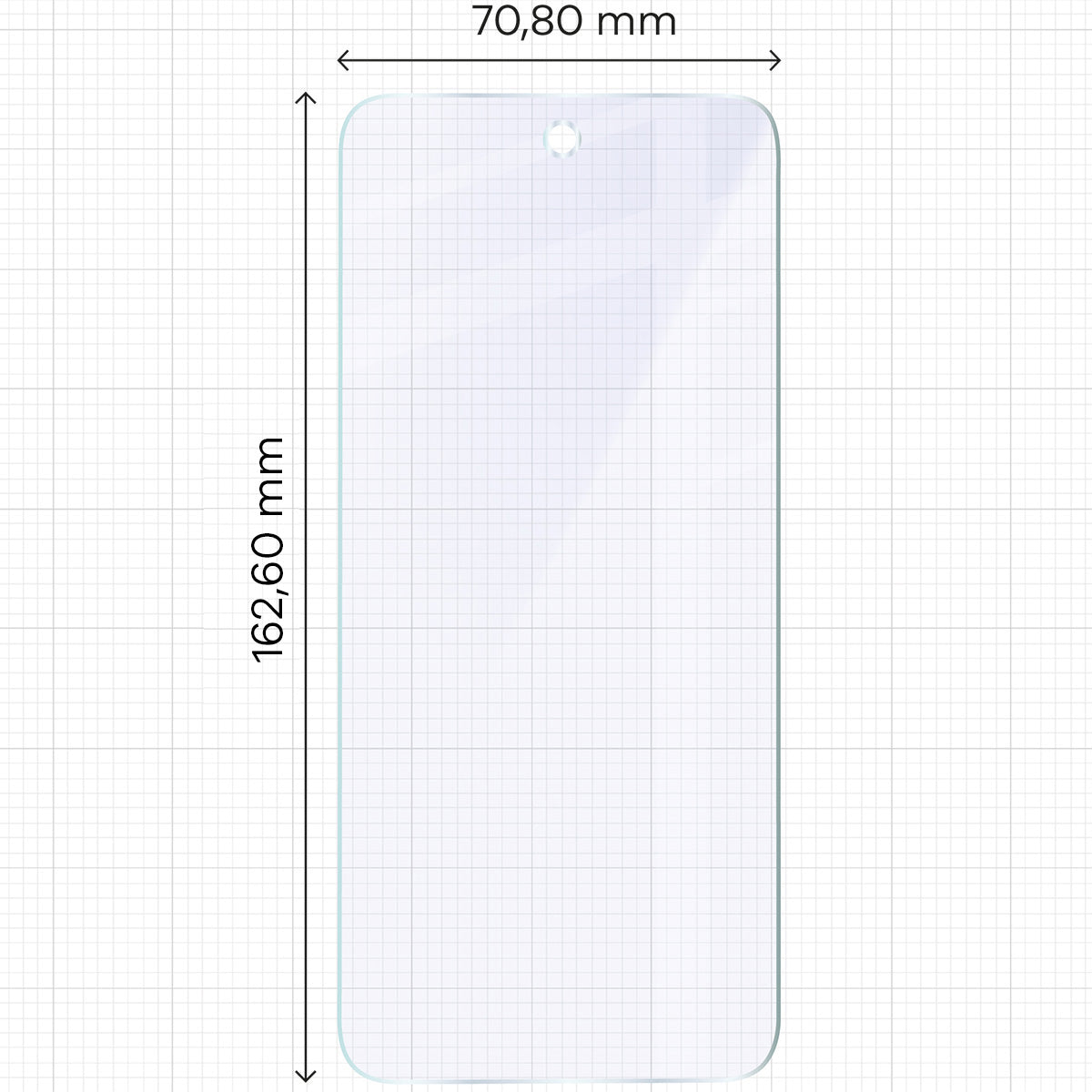Flexibles Hybridglas für Infinix Hot 50 4G, Bizon Glass Mule