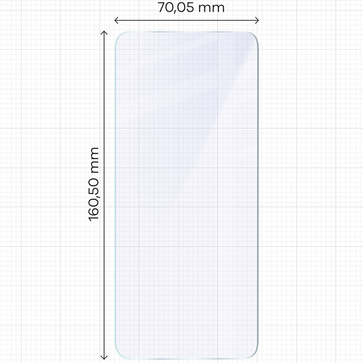 Flexibles Hybridglas für Infinix Hot 50 Pro 4G, Bizon Glass Mule