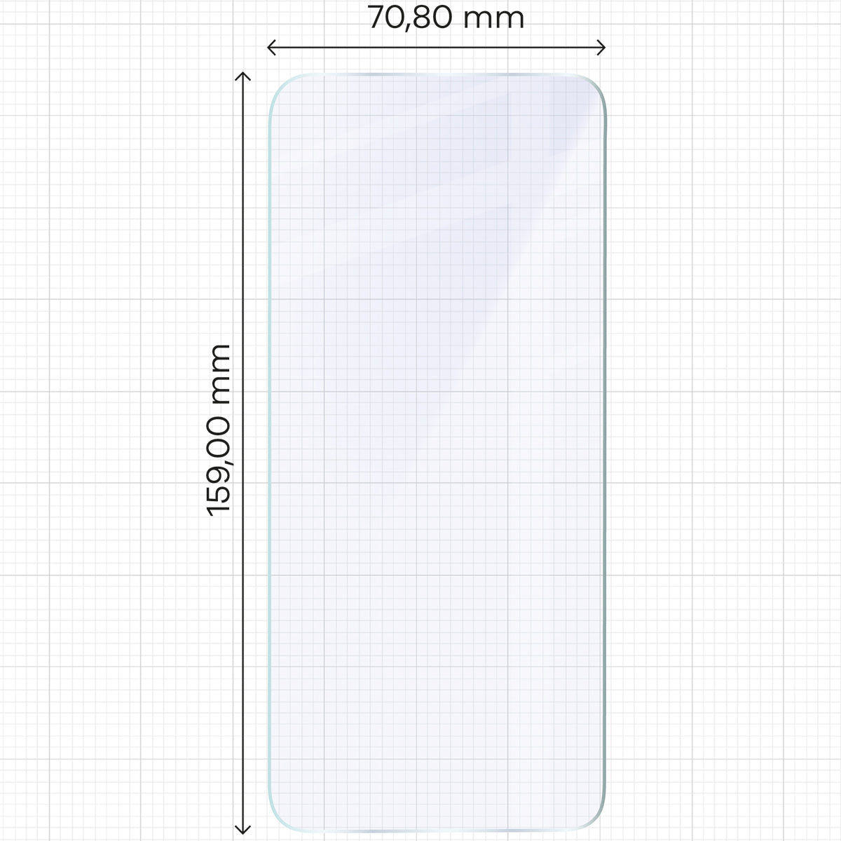 Flexibles Hybridglas für Infinix Hot 50i, Bizon Glass Mule