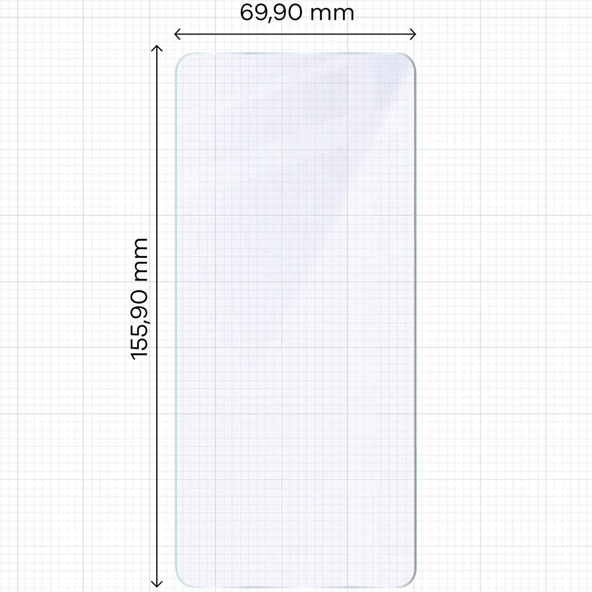 Flexibles Hybridglas für Motorola Moto G86 5G, Bizon Glass Mule