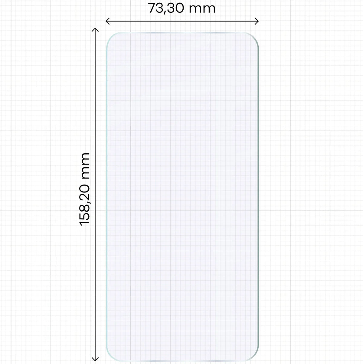 Flexibles Hybridglas für Nothing Phone (3), Bizon Glass Mule