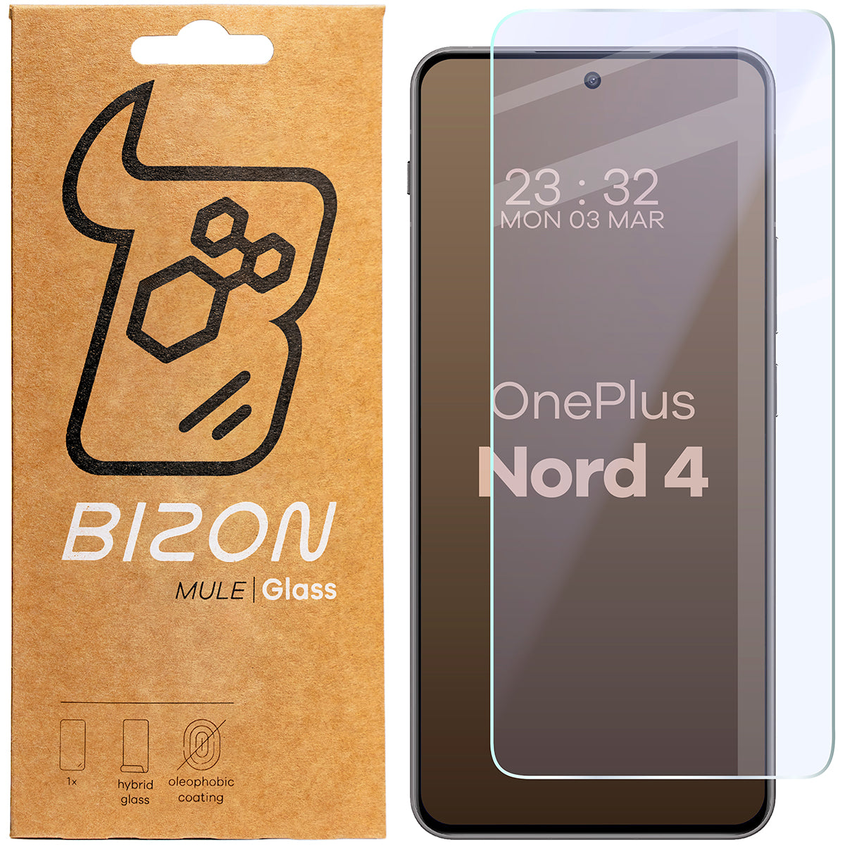 Flexibles Hybridglas für OnePlus Nord 4, Bizon Glass Mule