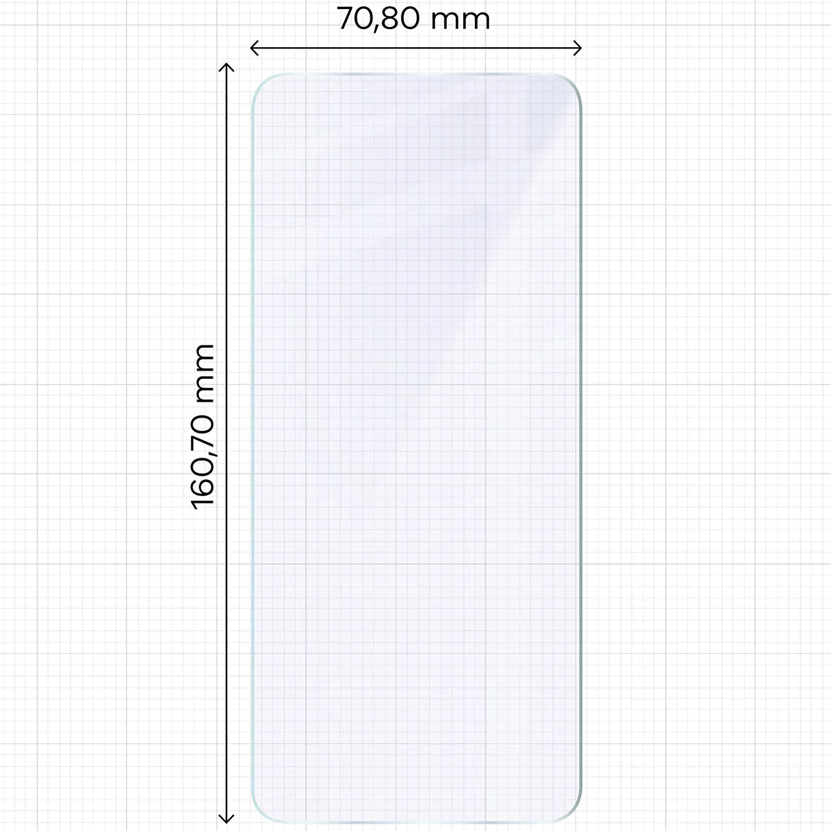 Flexibles Hybridglas für Oppo A5 5G, Bizon Glass Mule