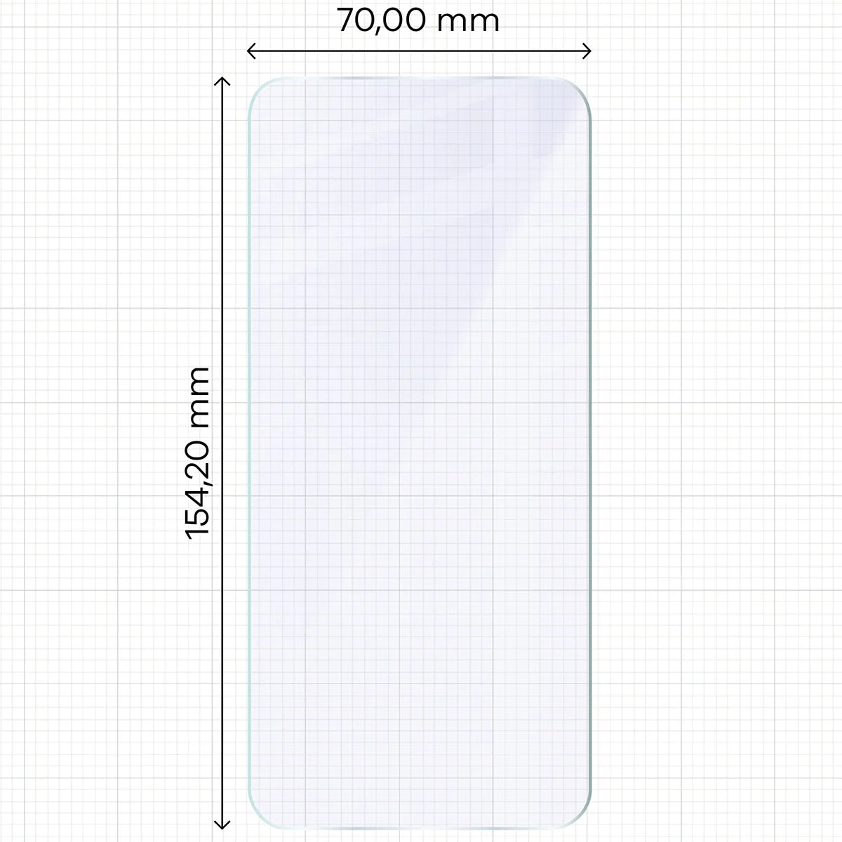 Flexibles Hybridglas für Oppo Reno 14, Bizon Glass Mule
