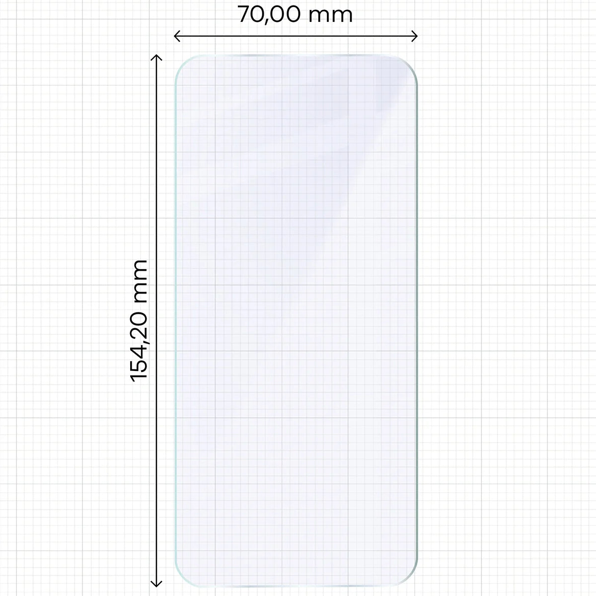 Flexibles Hybridglas für Oppo Reno 14 FS, Bizon Glass Mule