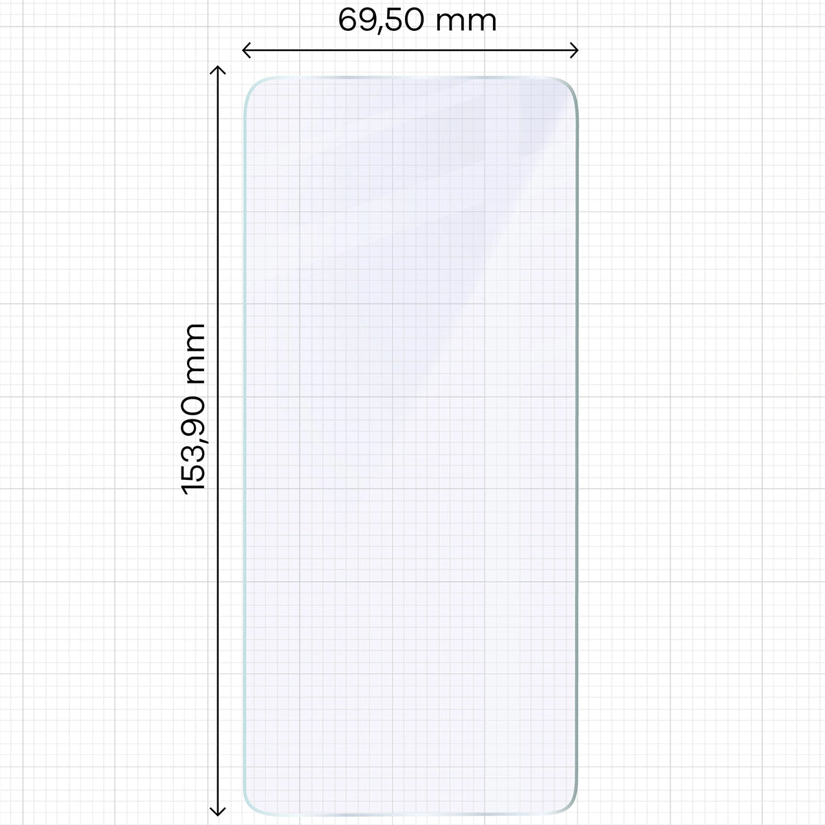 Flexibles Hybridglas für Oppo Reno13 F/FS, Bizon Glass Mule